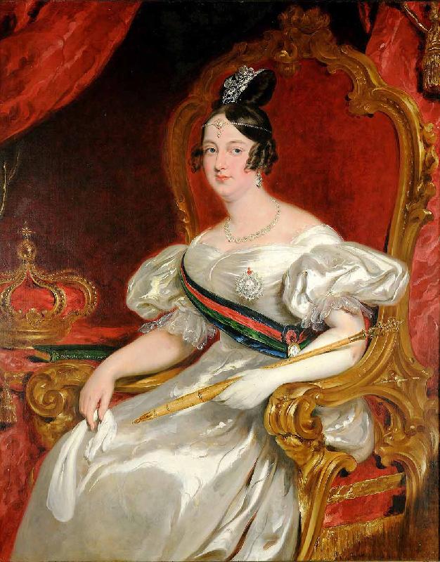 William Simpson Queen of Portugal oil painting image